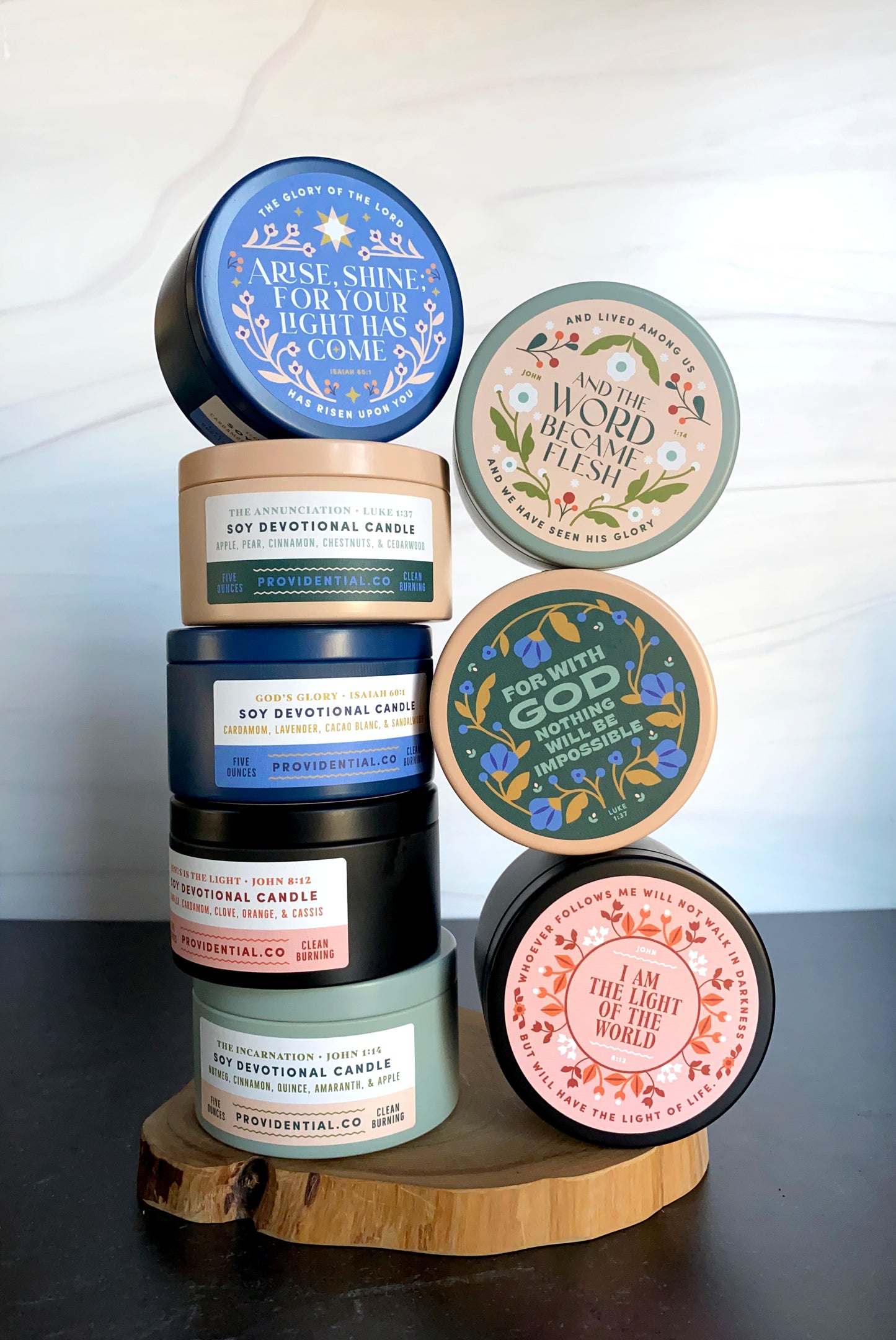 Scripture-Inspired Candle Tins