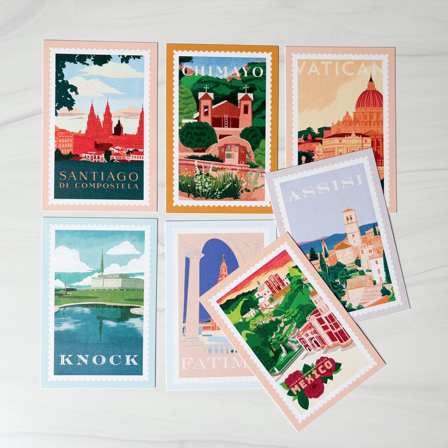Postcard set: Pilgrimage Series