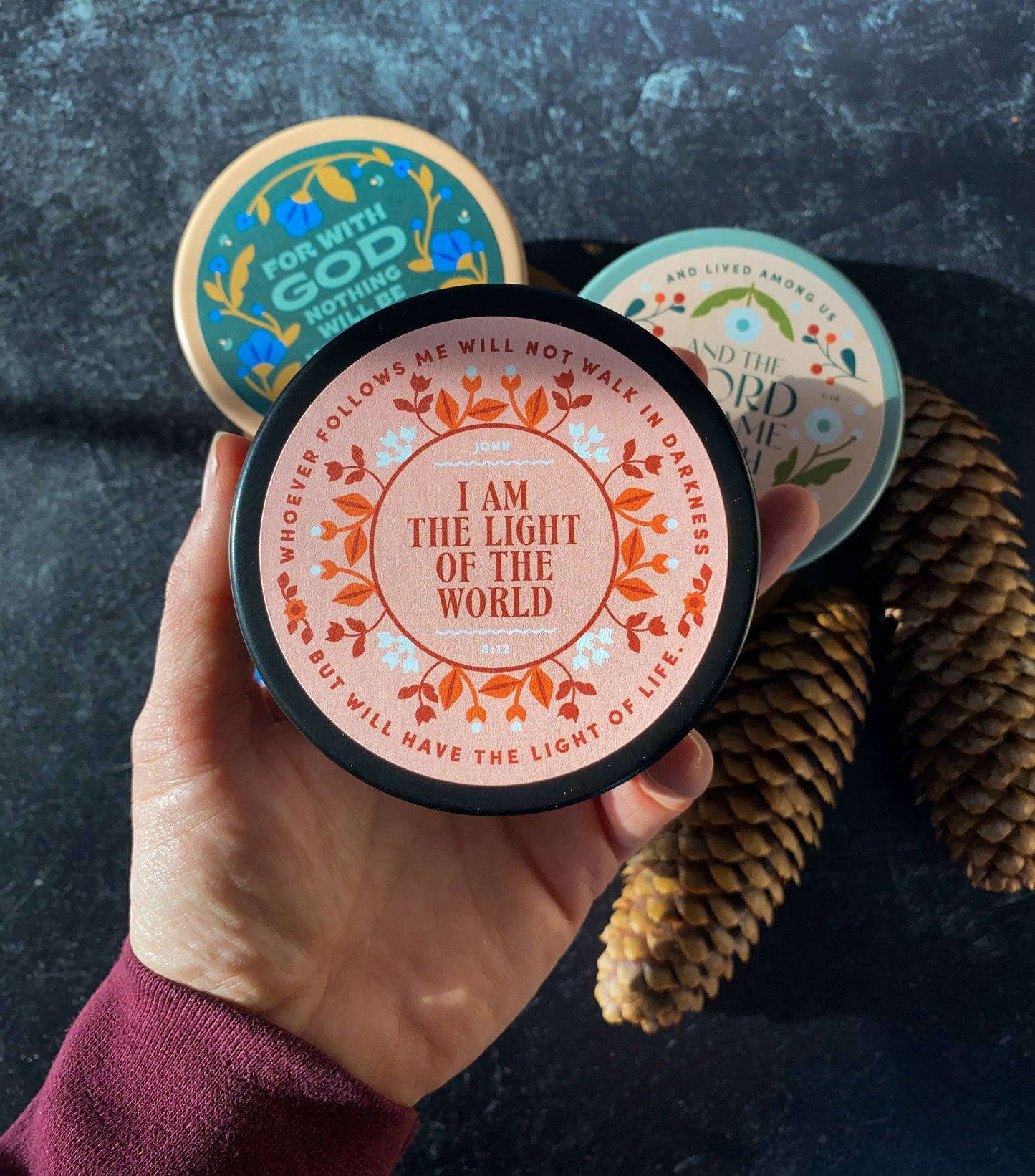 Candle Tin: Jesus is the Light