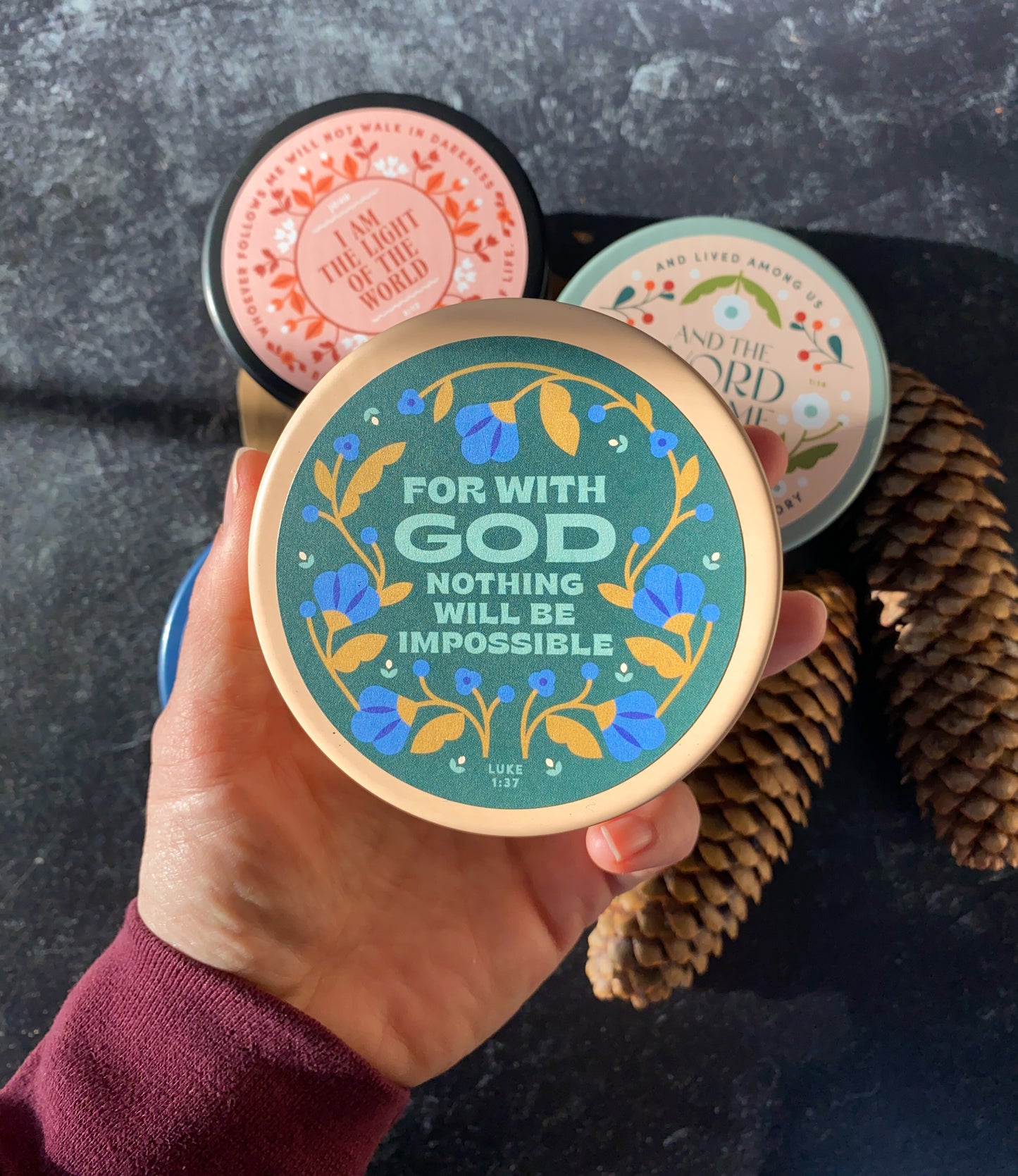 Candle Tin: The Annunciation