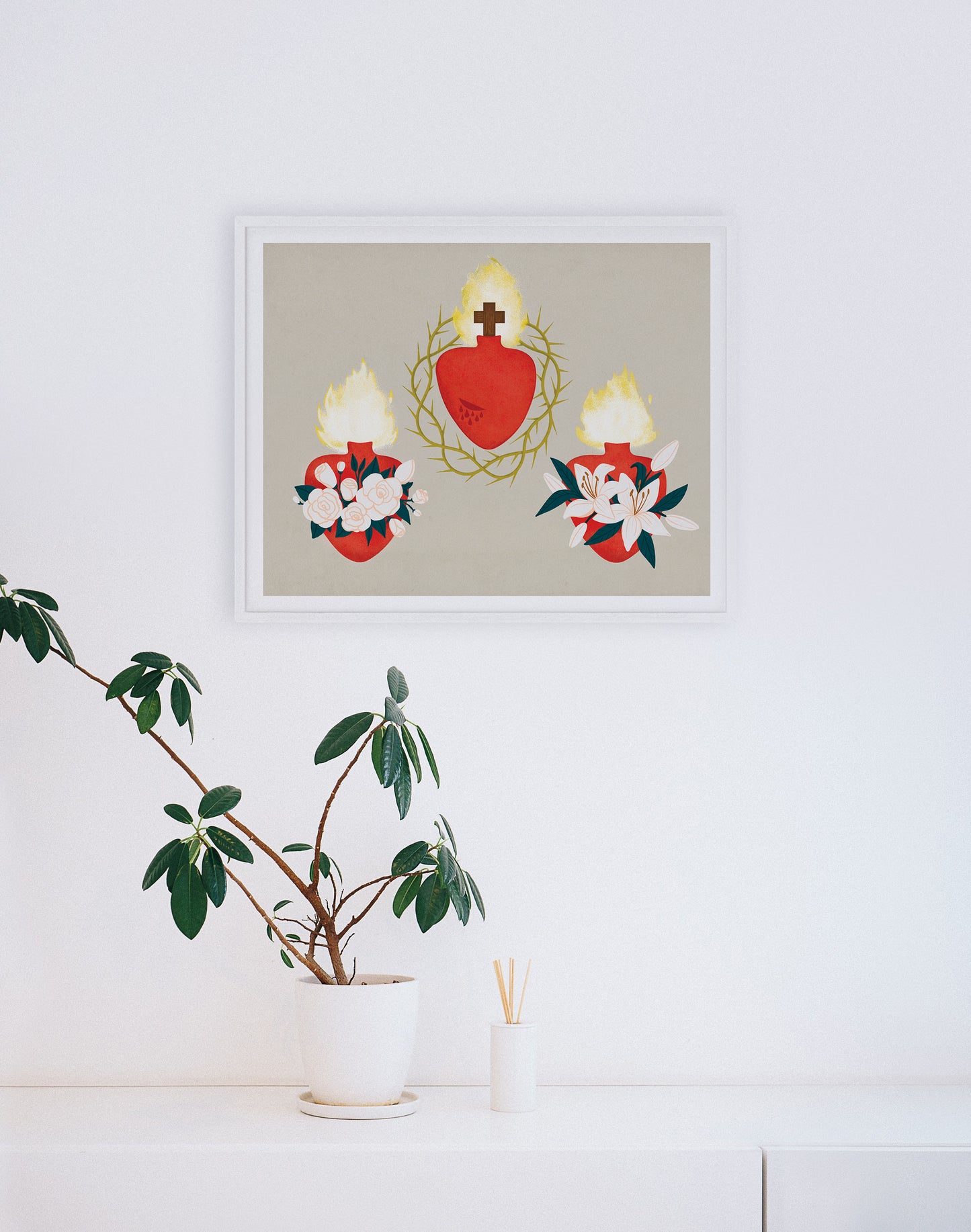 Prints: Holy Family Hearts