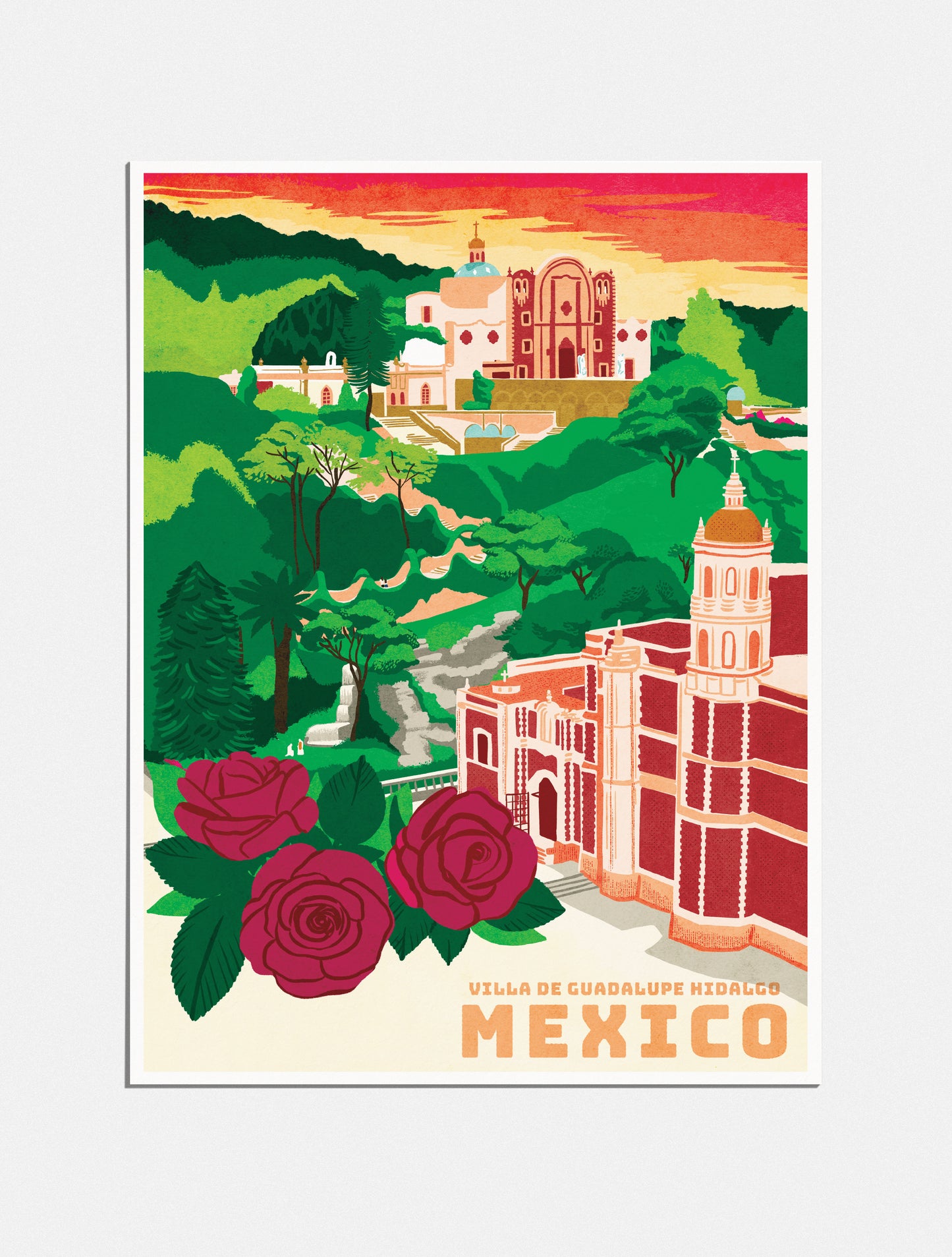 Print: Pilgrimage to Mexico City