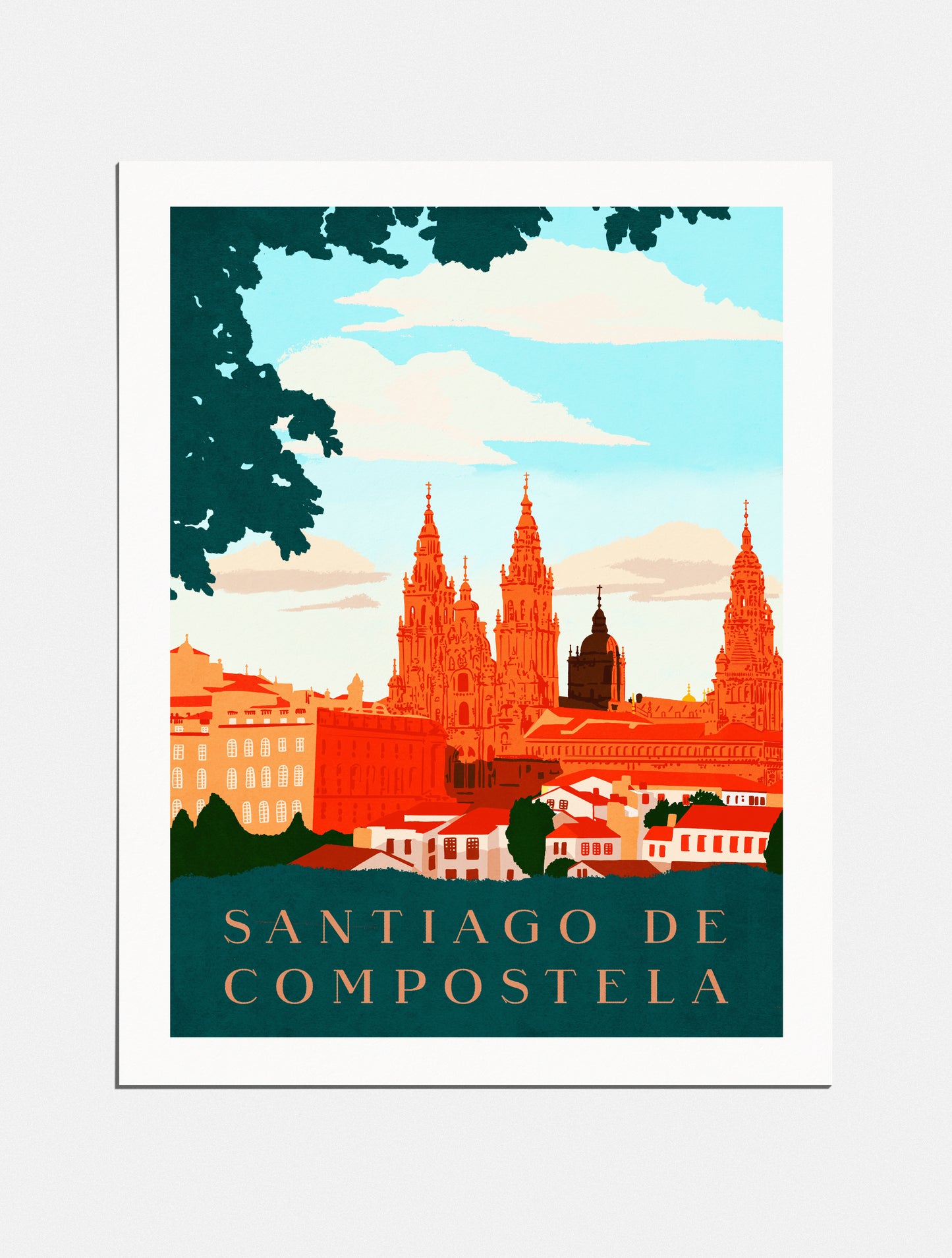 Print: Pilgrimage to Santiago de Compostela