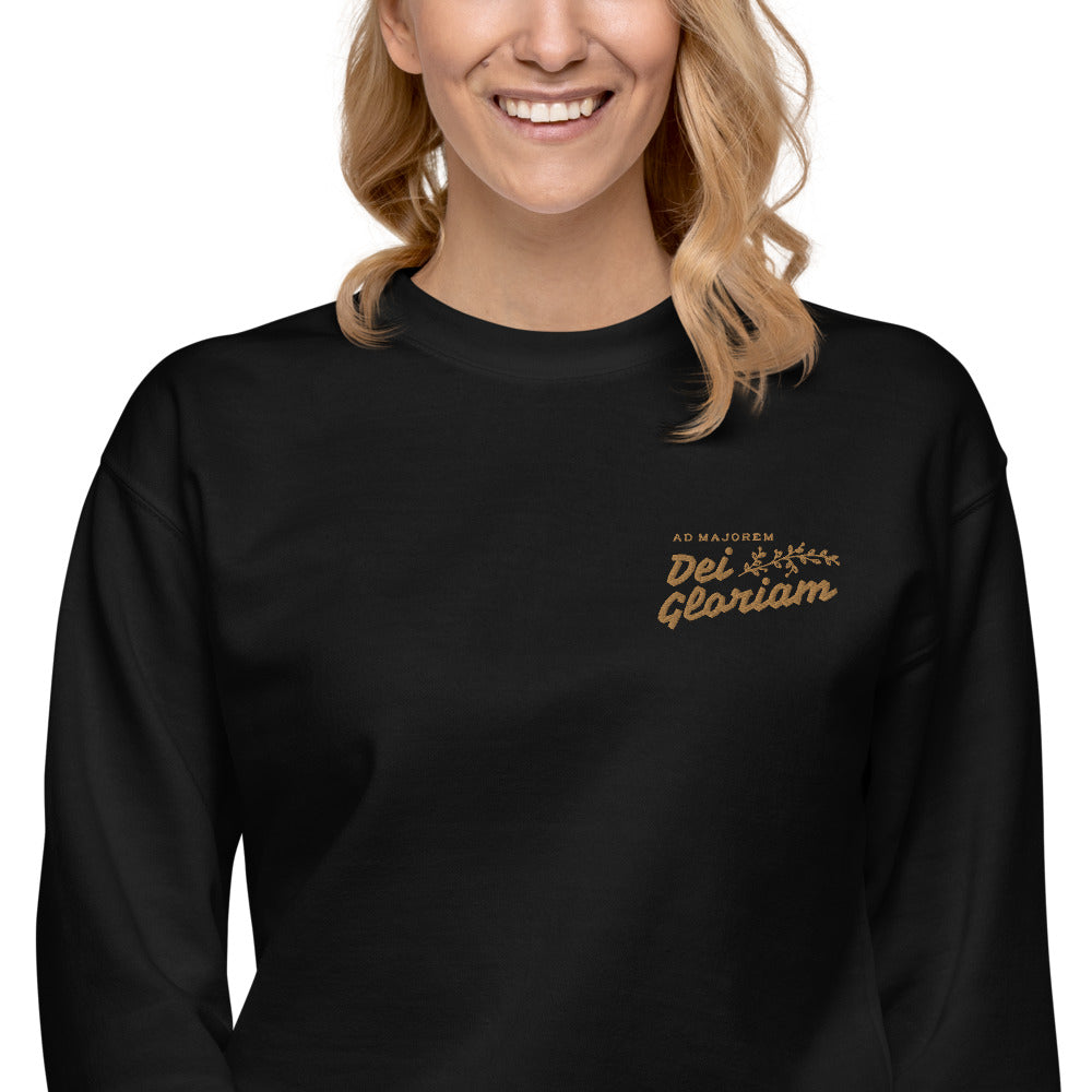 Apparel: AMDG Embroidered Pullover
