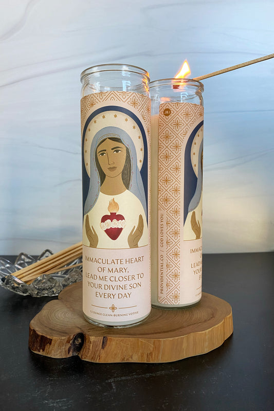 Candle: Immaculate Heart of Mary Votive