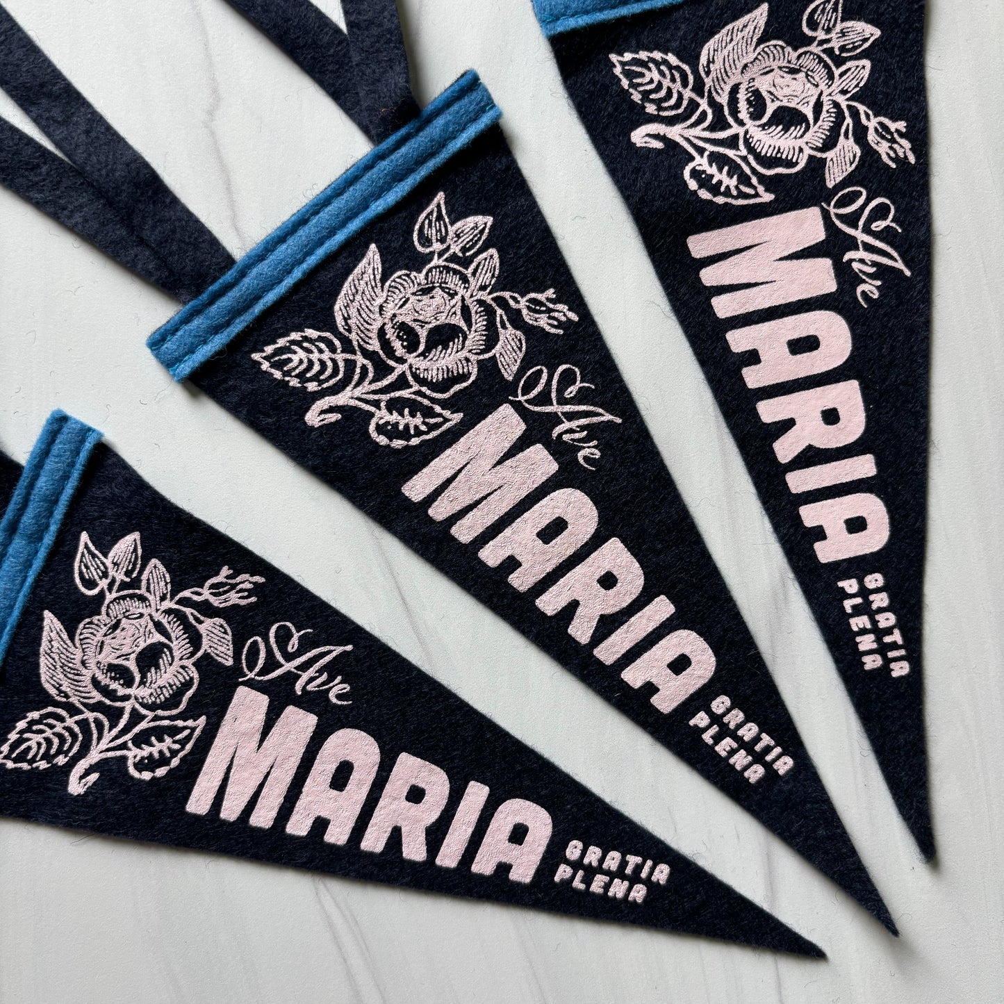 Handmade Mini Felt Pennants