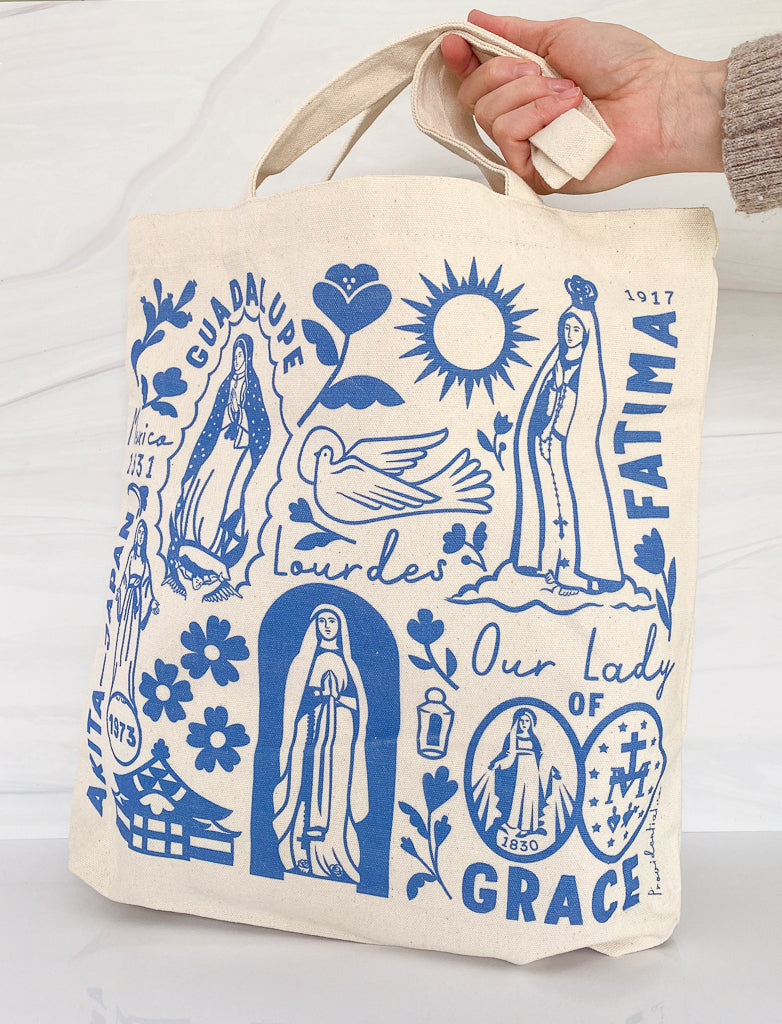 Mama Mary Tote Bag