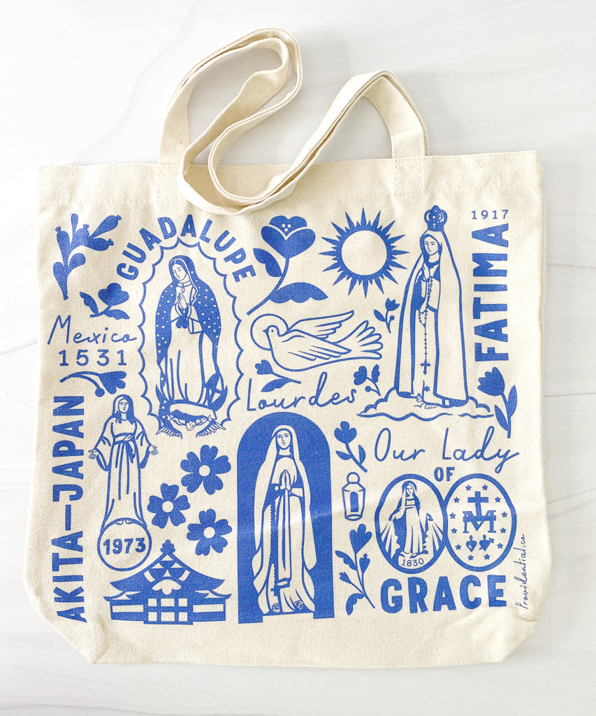 Mama Mary Tote Bag