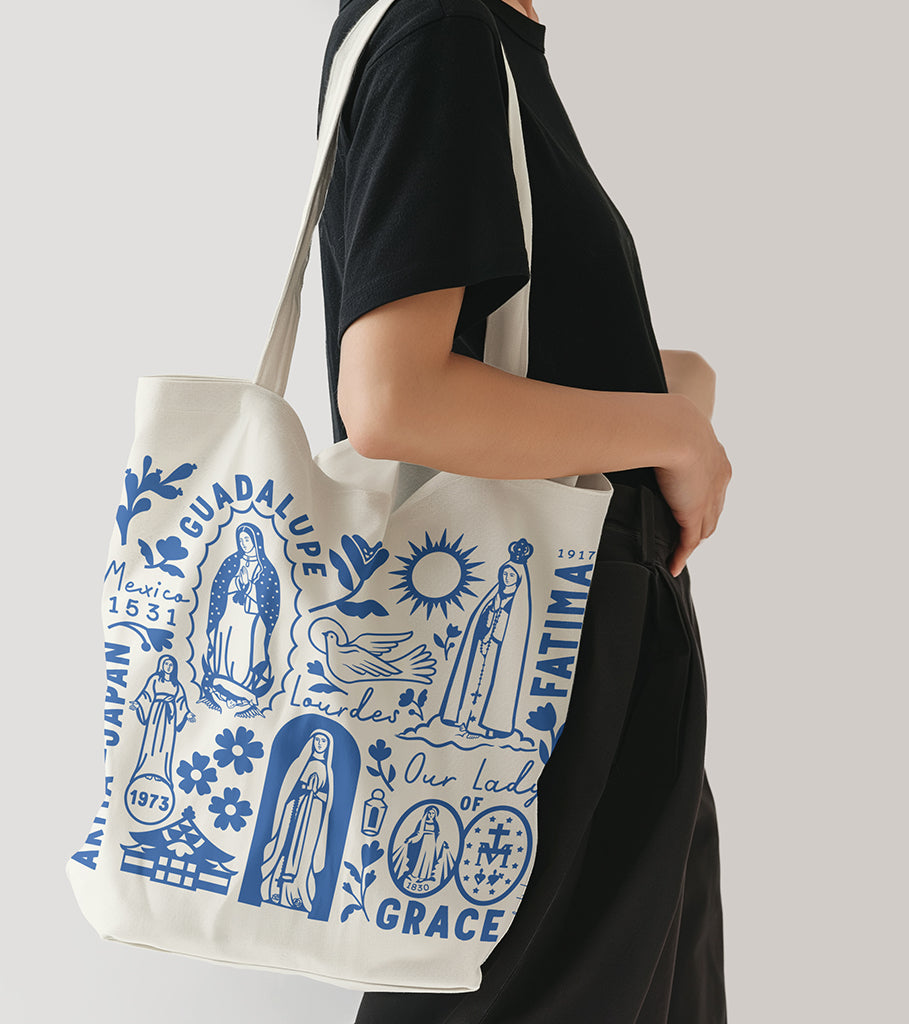 Mama Mary Tote Bag