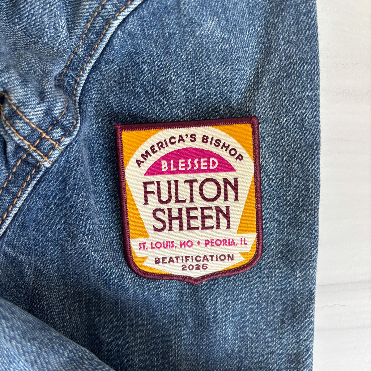 Blessed Fulton Sheen Commemorative Woven Patch