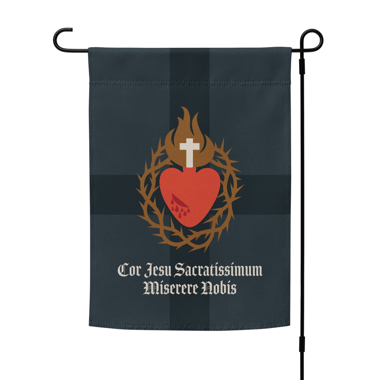 Garden Flag: Sacred Heart, Navy Cross