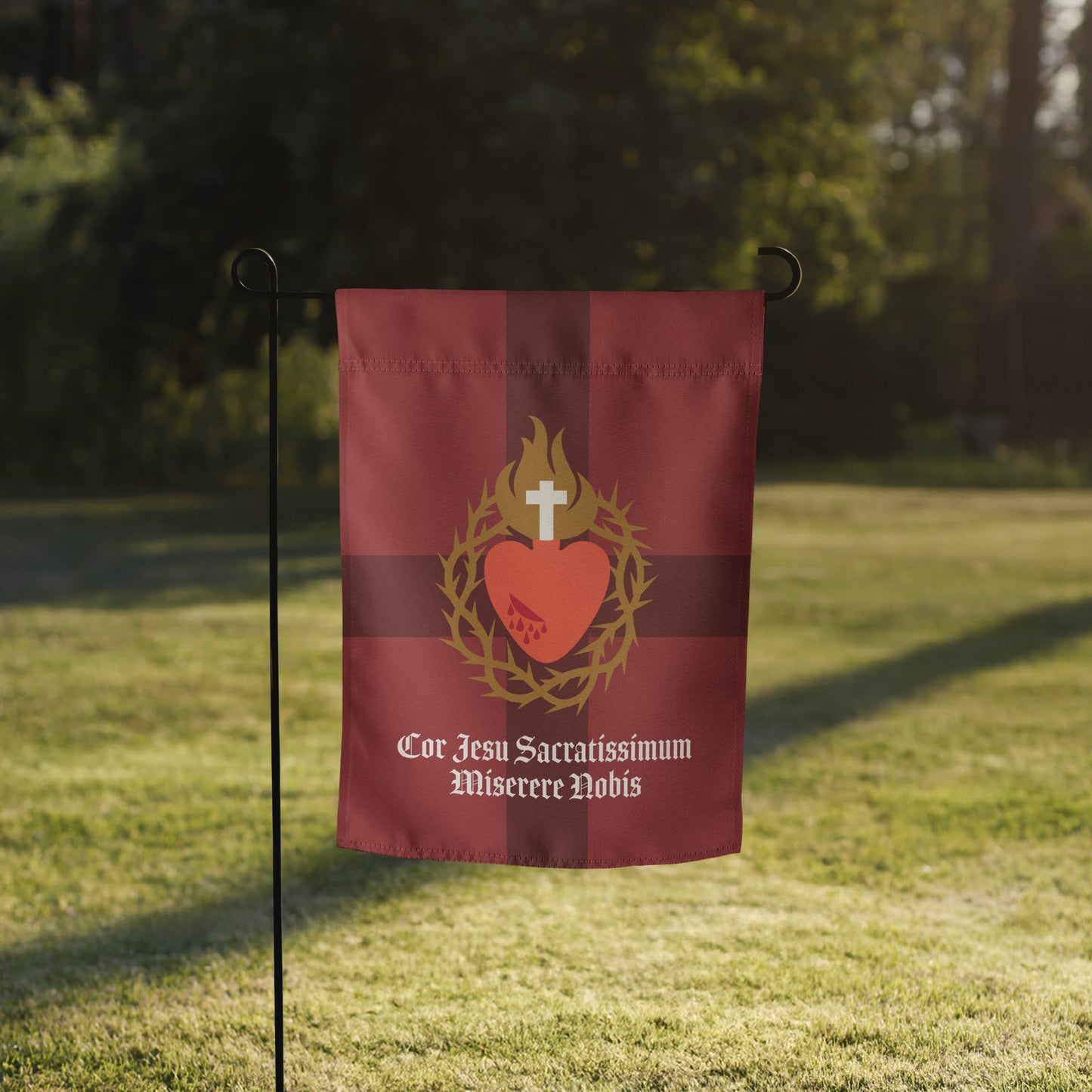 Garden Flag: Sacred Heart, Red Cross