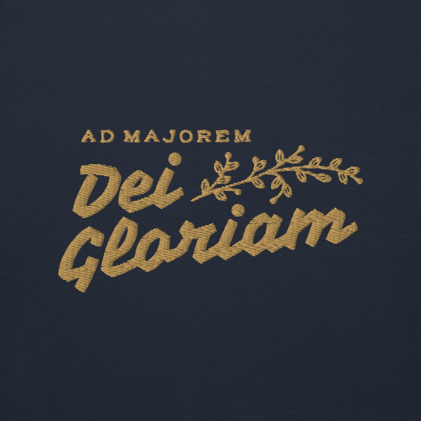 Ad Majorem Dei Gloriam Embroidered Sweatshirt