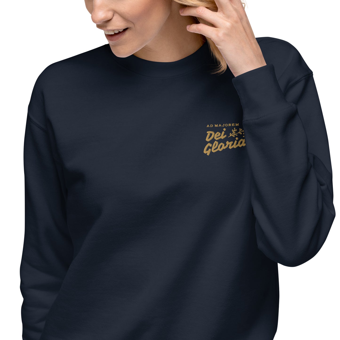 Ad Majorem Dei Gloriam Embroidered Sweatshirt