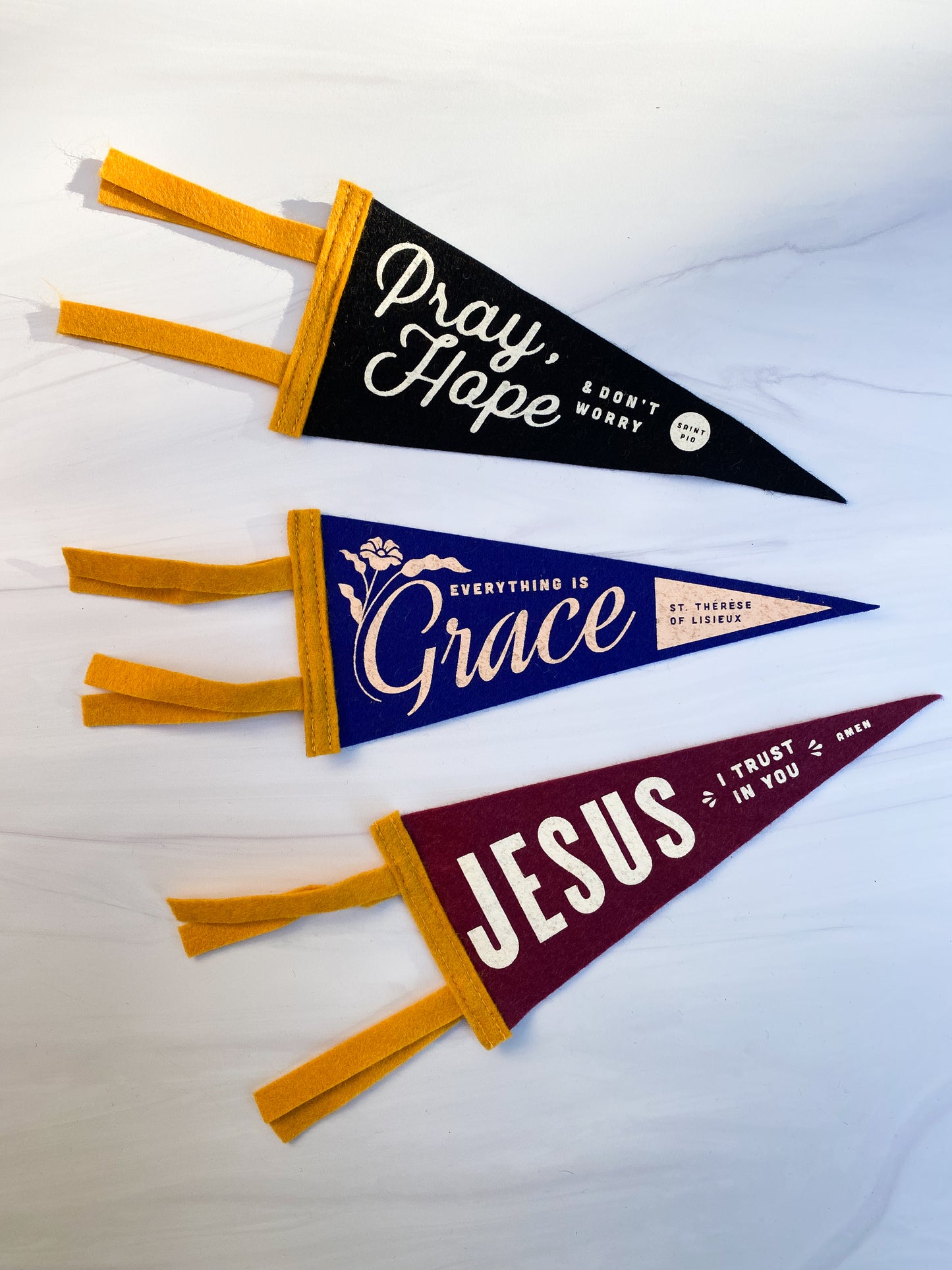 Handmade Mini Felt Pennants