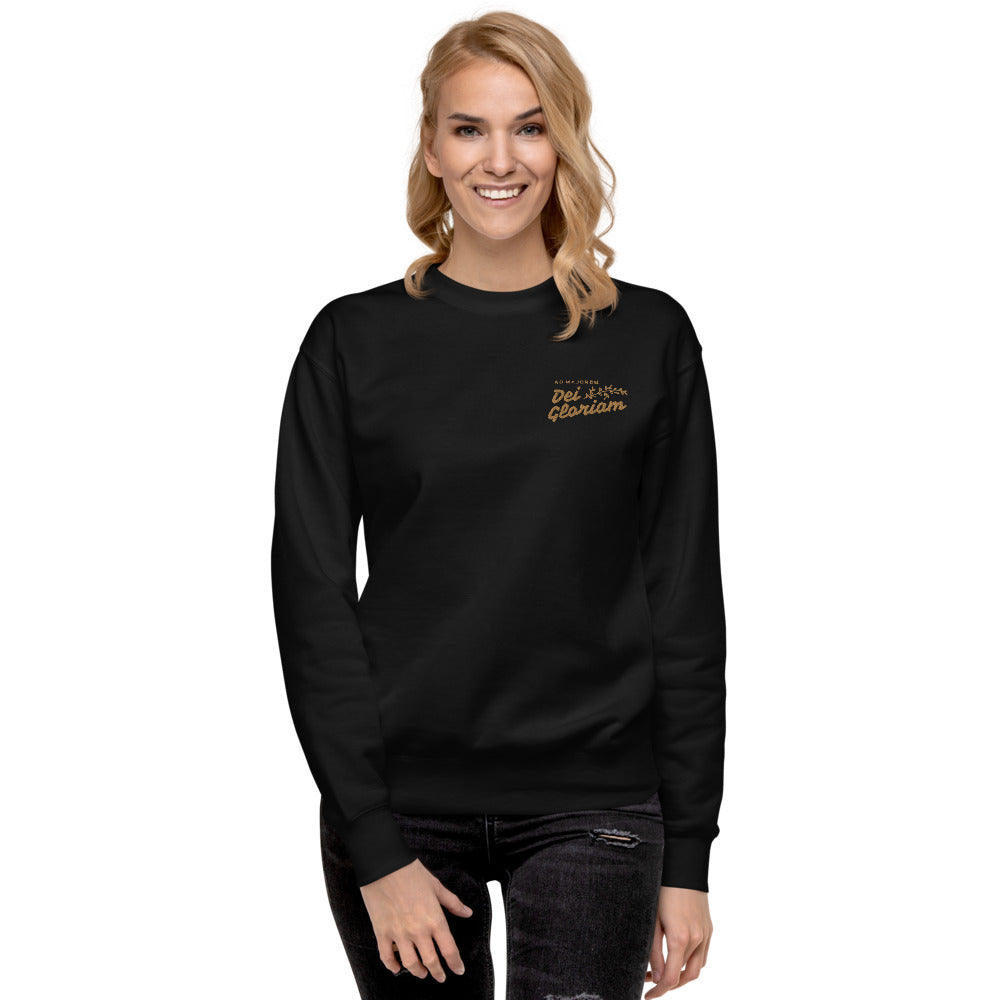 Apparel: AMDG Embroidered Pullover